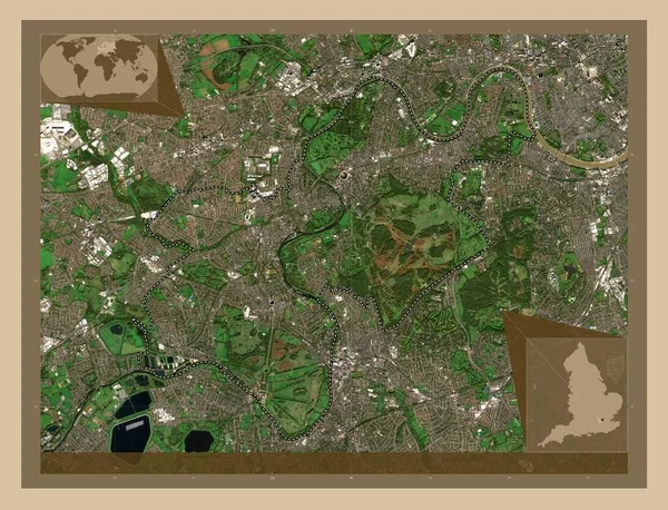 London Borough Richmond Thames London Borough England Gran Bretagna Mappa — Foto Stock