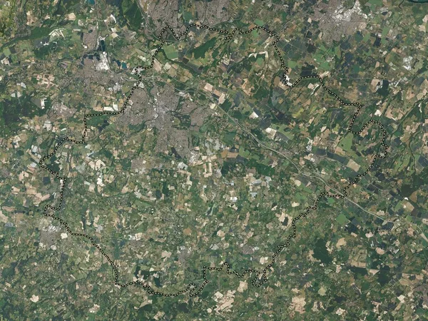 Maidstone Distrito Não Metropolitano Inglaterra Grã Bretanha Mapa Satélite Alta — Fotografia de Stock
