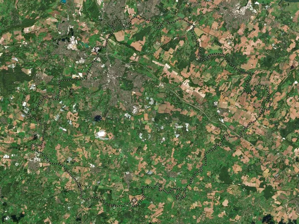 Maidstone Englands Icke Storstadsdistrikt Storbritannien Lågupplöst Satellitkarta — Stockfoto