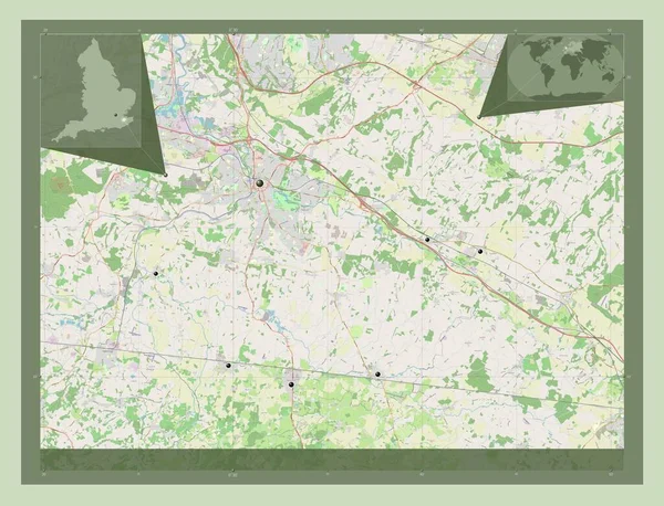Maidstone Distrito Metropolitano Inglaterra Gran Bretaña Open Street Map Ubicaciones —  Fotos de Stock
