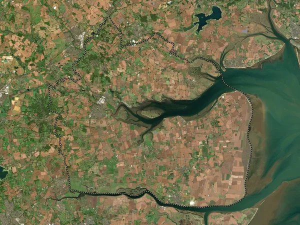 Maldon Englands Icke Storstadsdistrikt Storbritannien Lågupplöst Satellitkarta — Stockfoto