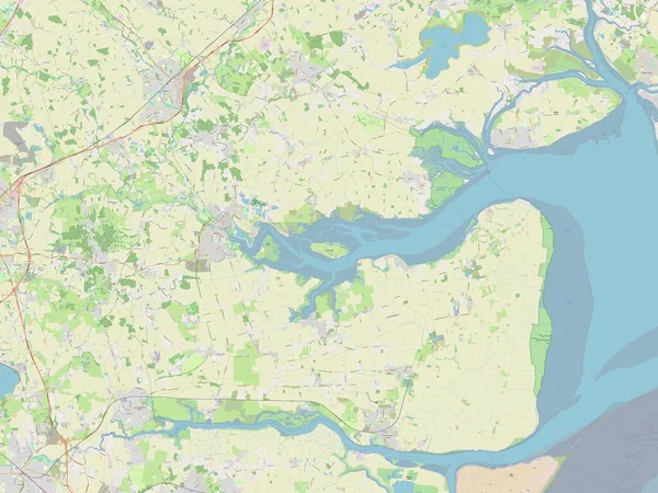 Maldon Distrito Metropolitano Inglaterra Gran Bretaña Mapa Calle Abierto —  Fotos de Stock
