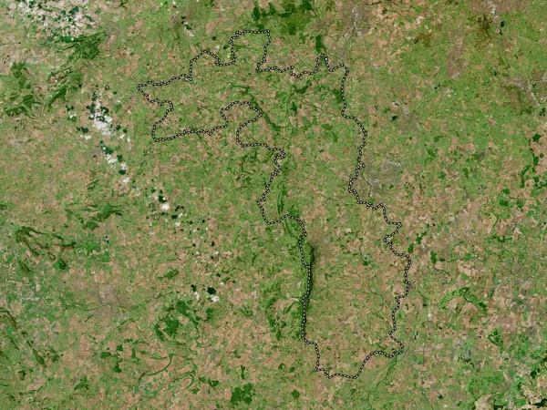 Malvern Hills Englands Icke Storstadsdistrikt Storbritannien Högupplöst Satellitkarta — Stockfoto