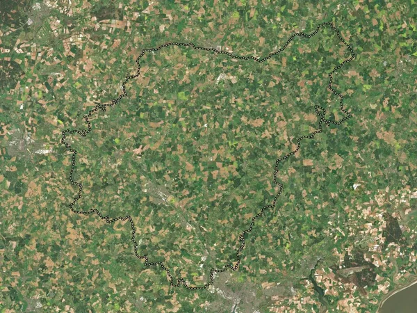 Połowa Suffolk Niemetropolitalna Dzielnica Anglii Wielka Brytania Mapa Satelitarna Niskiej — Zdjęcie stockowe