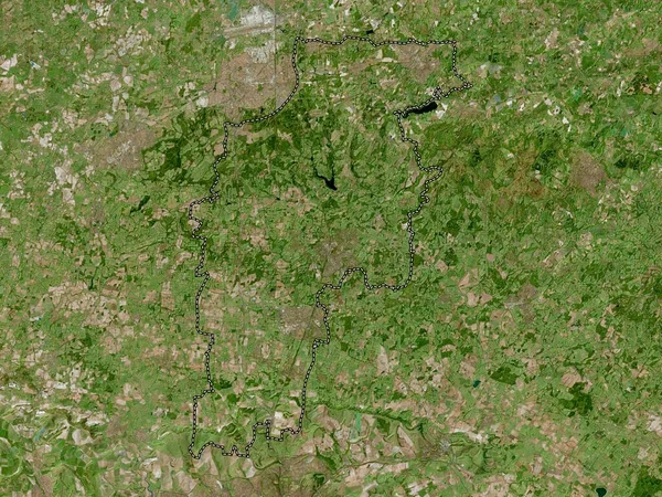 Mid Sussex Englands Icke Storstadsdistrikt Storbritannien Högupplöst Satellitkarta — Stockfoto