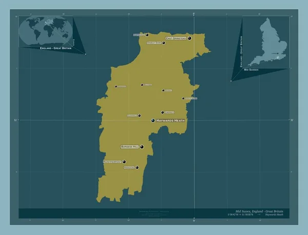 Midden Sussex Niet Grootstedelijk District Van Engeland Groot Brittannië Stevige — Stockfoto