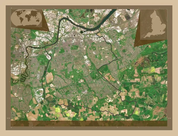 Middlesbrough Einheitliche Autorität Von England Großbritannien Satellitenkarte Mit Niedriger Auflösung — Stockfoto