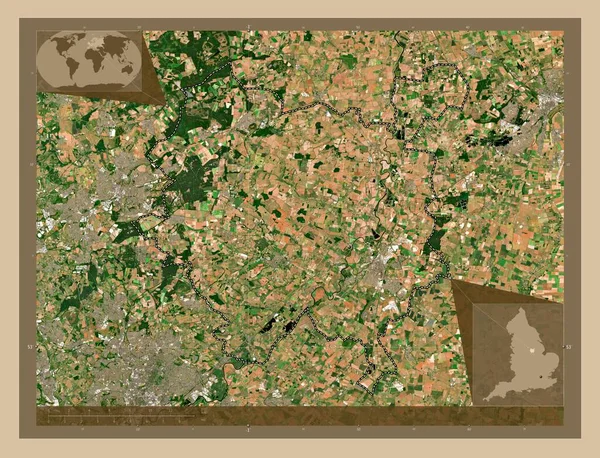 Νιούαρκ Και Σέργουντ Μητροπολιτική Περιφέρεια Αγγλίας Μεγάλης Βρετανίας Δορυφορικός Χάρτης — Φωτογραφία Αρχείου