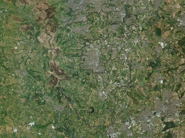 North East Derbyshire Distrito Não Metropolitano Inglaterra Grã Bretanha Mapa — Fotografia de Stock