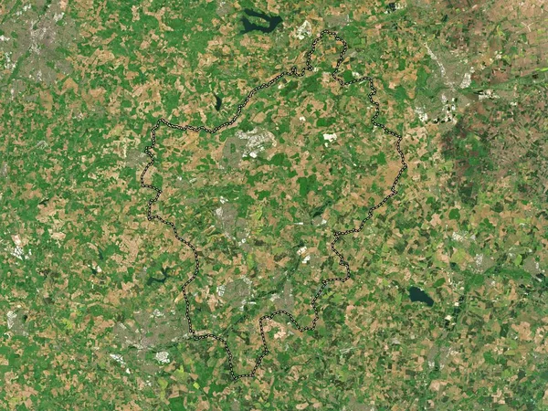North Northamptonshire Jednolity Autorytet Anglii Wielka Brytania Mapa Satelitarna Niskiej — Zdjęcie stockowe