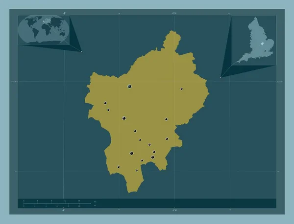 Північний Нортгемптоншир Унітарна Влада Англії Велика Британія Твердий Колір Розташування — стокове фото