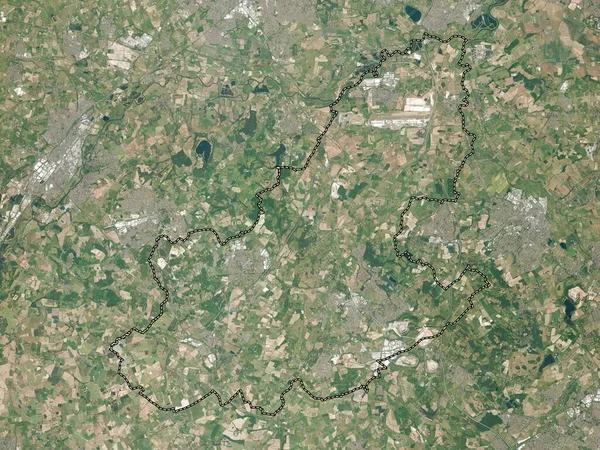 North West Leicestershire Icke Storstadsdistriktet England Storbritannien Högupplöst Satellitkarta — Stockfoto