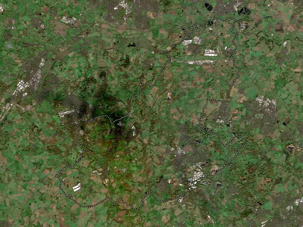 North West Leicestershire Icke Storstadsdistriktet England Storbritannien Lågupplöst Satellitkarta — Stockfoto