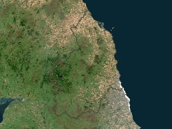 Northumberland Contea Amministrativa Dell Inghilterra Gran Bretagna Mappa Satellitare Bassa — Foto Stock