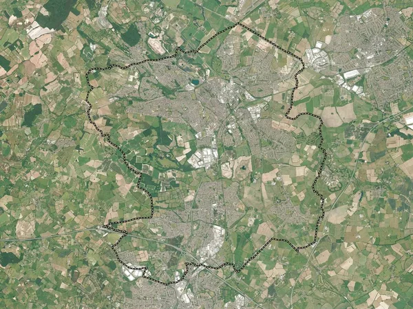 Nuneaton Bedworth Distrito Não Metropolitano Inglaterra Grã Bretanha Mapa Satélite — Fotografia de Stock
