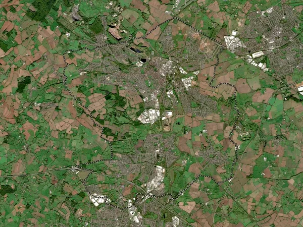 Nuneaton Bedworth Distrito Metropolitano Inglaterra Gran Bretaña Mapa Satelital Baja —  Fotos de Stock