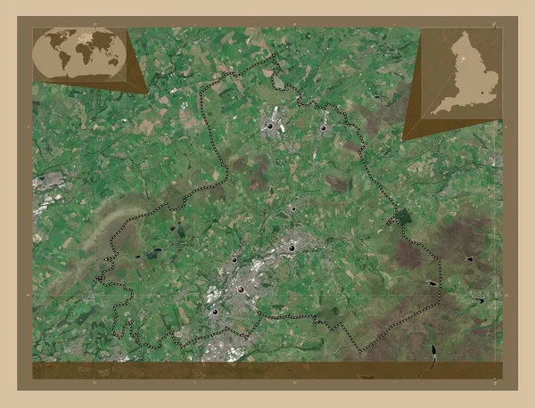 Pendle Distrito Não Metropolitano Inglaterra Grã Bretanha Mapa Satélite Baixa — Fotografia de Stock
