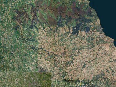 Ryedale, İngiltere 'nin metropolitan olmayan bölgesi, Büyük Britanya. Yüksek çözünürlüklü uydu haritası