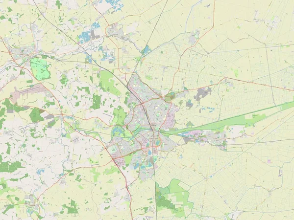 彼得堡市 英格兰的单一政权 大不列颠 露天街道地图 — 图库照片