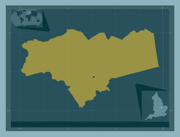 彼得堡市 英格兰的单一政权 大不列颠 固体的颜色形状 角辅助位置图 — 图库照片