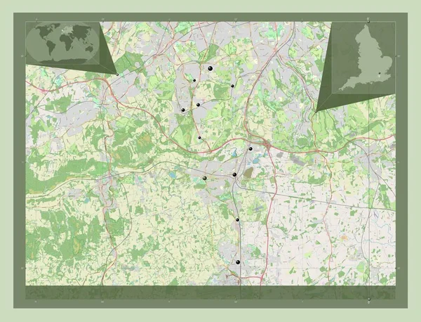 Reigate Banstead Distrito Metropolitano Inglaterra Gran Bretaña Open Street Map —  Fotos de Stock