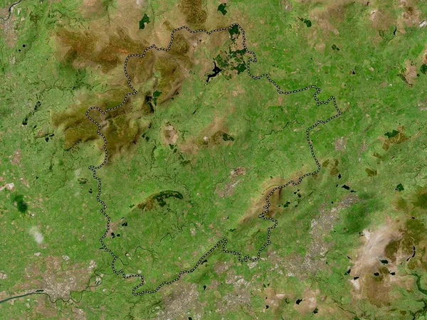 Ribble Valley Englands Icke Storstadsdistrikt Storbritannien Högupplöst Satellitkarta — Stockfoto