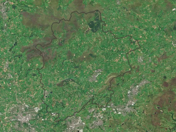 Ribble Valley Niemetropolitalna Dzielnica Anglii Wielka Brytania Mapa Satelitarna Niskiej — Zdjęcie stockowe