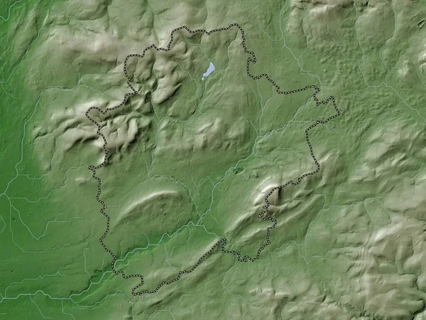 Ribble Valley Μητροπολιτική Περιοχή Της Αγγλίας Μεγάλη Βρετανία Υψόμετρο Χάρτη — Φωτογραφία Αρχείου
