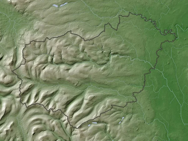Richmondshire Μητροπολιτική Περιφέρεια Αγγλίας Μεγάλης Βρετανίας Υψόμετρο Χάρτη Χρωματισμένο Wiki — Φωτογραφία Αρχείου