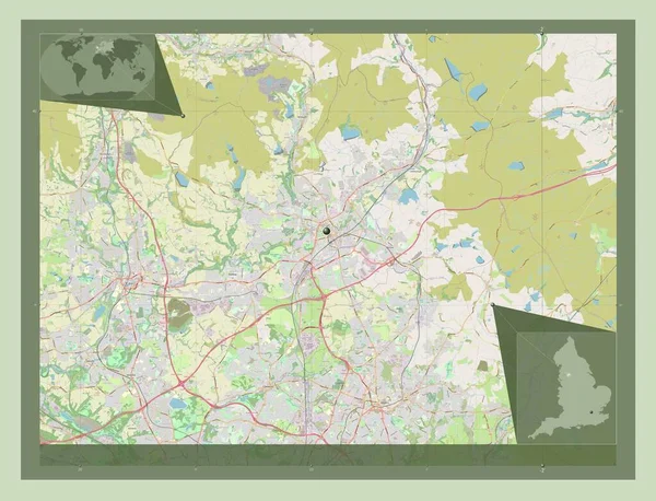 Rochdale Condado Administrativo Inglaterra Gran Bretaña Open Street Map Mapas —  Fotos de Stock