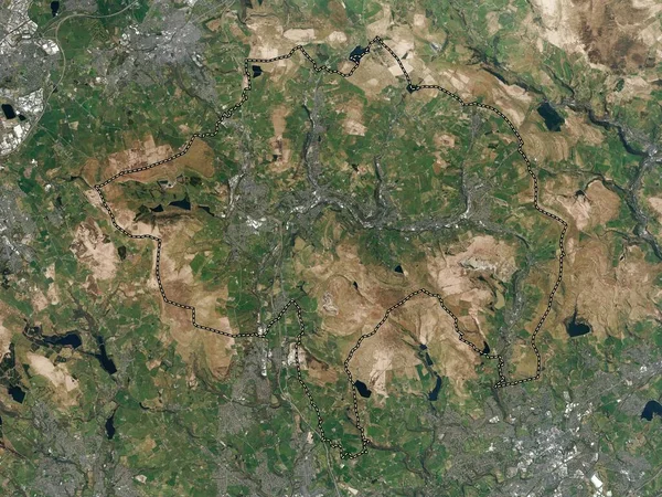 Rossendale Niemetropolitalna Dzielnica Anglii Wielka Brytania Mapa Google Wysokiej Rozdzielczości — Zdjęcie stockowe
