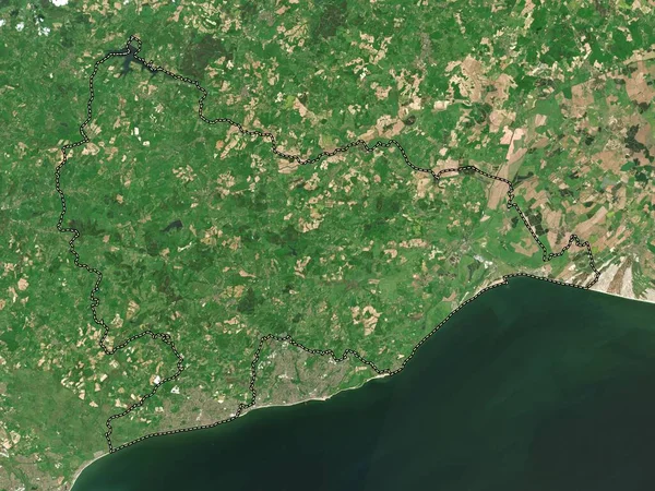 stock image Rother, non metropolitan district of England - Great Britain. Low resolution satellite map