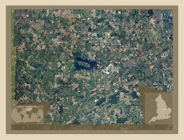 Rutland Unitary Authority England Great Britain High Resolution Satellite Map — Stock Photo, Image