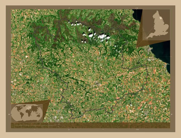 Райдейл Неметаморфозный Район Англии Великобритания Карта Спутника Низкого Разрешения Вспомогательные — стоковое фото