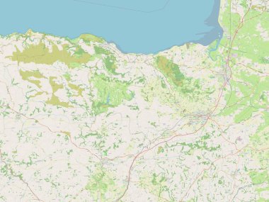 Somerset West ve Taunton, İngiltere 'nin metropolitan olmayan bölgesi - Büyük Britanya. Açık Sokak Haritası