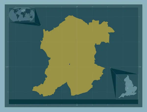 Sandwell Condado Administrativo Inglaterra Grã Bretanha Forma Cor Sólida Mapa — Fotografia de Stock