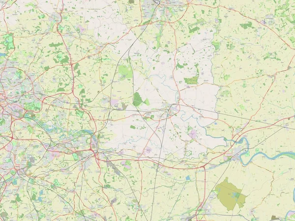 Selby Distrito Metropolitano Inglaterra Gran Bretaña Mapa Calle Abierto —  Fotos de Stock
