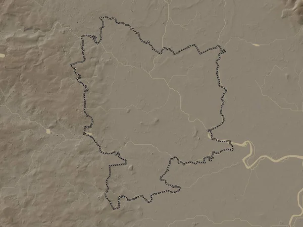Selby Μητροπολιτική Περιοχή Της Αγγλίας Μεγάλη Βρετανία Υψόμετρο Χάρτη Χρωματισμένο — Φωτογραφία Αρχείου