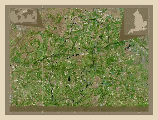 Sevenoaks Distrito Não Metropolitano Inglaterra Grã Bretanha Mapa Satélite Alta — Fotografia de Stock
