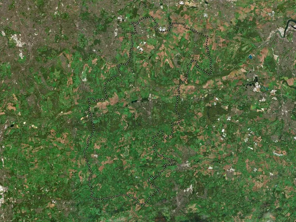 Sevenoaks Non Metropolitan District England Great Britain Low Resolution Satellite — Stock Photo, Image