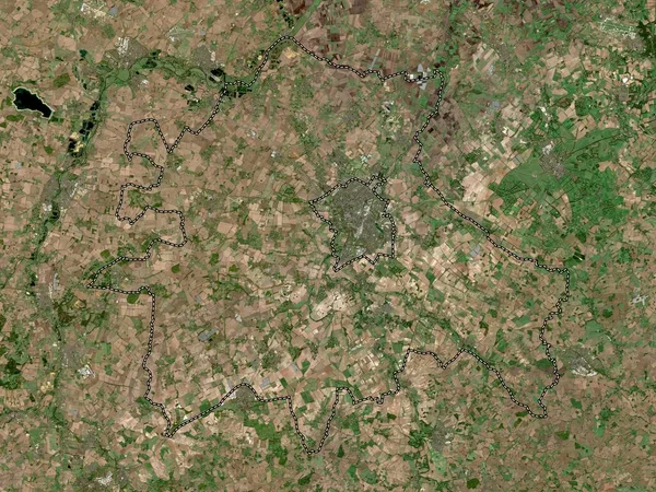 South Cambridgeshire Distrito Não Metropolitano Inglaterra Grã Bretanha Mapa Satélite — Fotografia de Stock