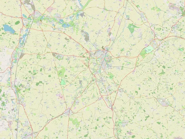 South Cambridgeshire Distrito Metropolitano Inglaterra Gran Bretaña Mapa Calle Abierto —  Fotos de Stock