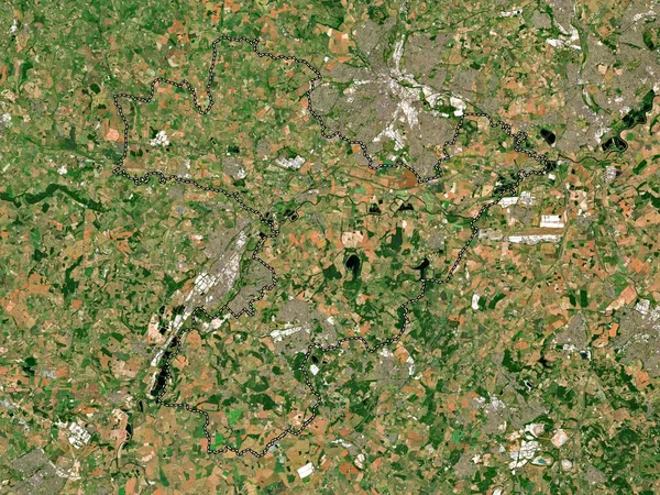 Южный Дербишир Необитаемый Район Англии Великобритания Карта Низкого Разрешения — стоковое фото