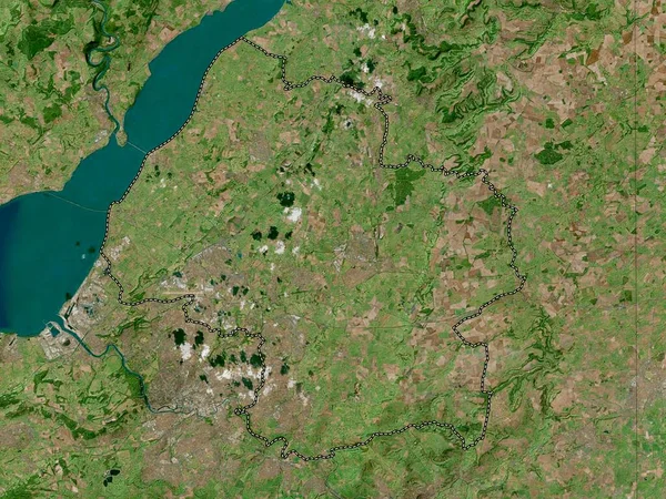サウスグロスターシャー イギリスの統一当局 イギリス 高解像度衛星地図 — ストック写真