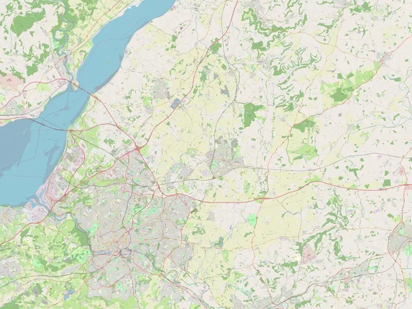 South Gloucestershire Autoridad Unitaria Inglaterra Gran Bretaña Mapa Calle Abierto —  Fotos de Stock