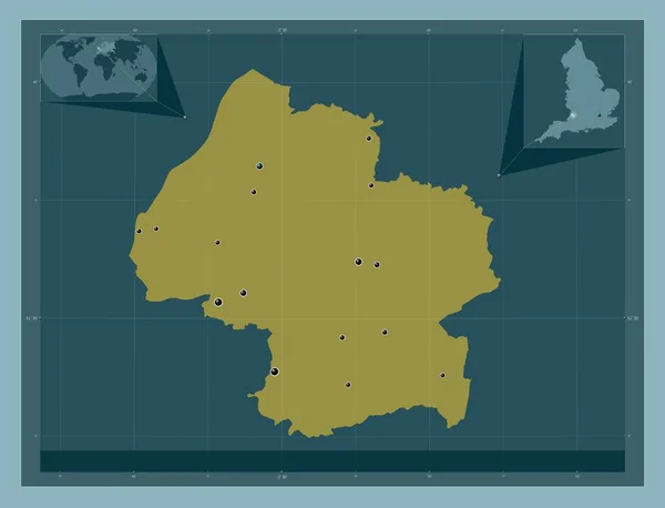 South Gloucestershire Einheitsbehörde Von England Großbritannien Einfarbige Form Standorte Der — Stockfoto