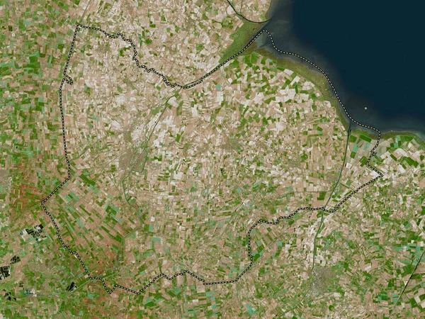 Jižní Holandsko Nemetropolitní Okres Anglie Velká Británie Satelitní Mapa Vysokým — Stock fotografie