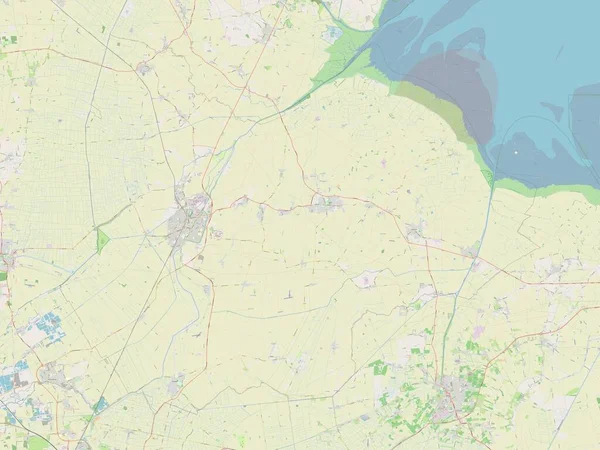 Южная Голландия Необитаемый Район Англии Великобритания Карта Улиц — стоковое фото