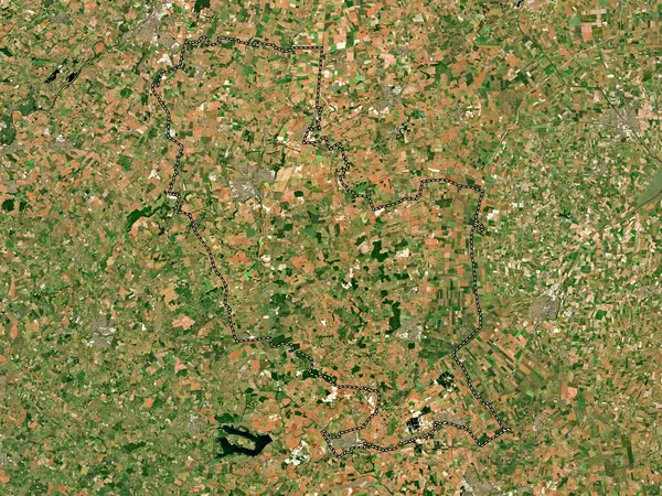 South Kesteven Niet Grootstedelijk District Van Engeland Groot Brittannië Satellietkaart — Stockfoto