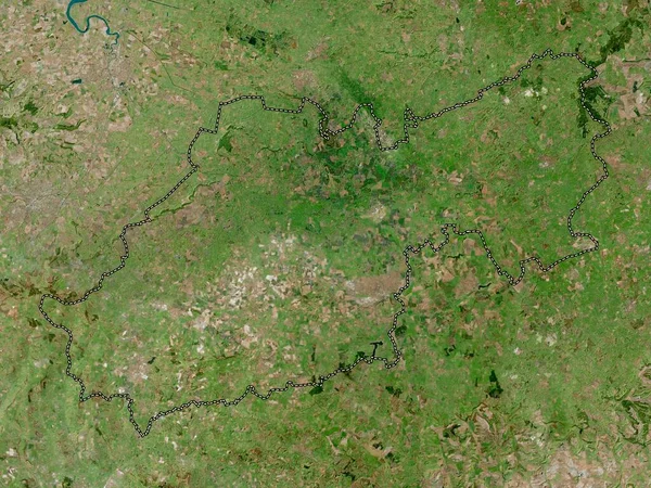 South Somerset Distrito Não Metropolitano Inglaterra Grã Bretanha Mapa Satélite — Fotografia de Stock